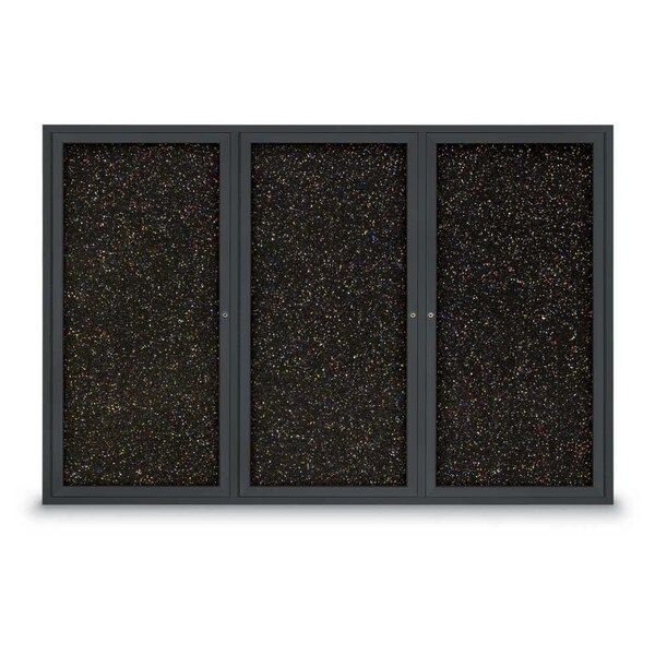 Sliding Door Indoor Enclosed Corkboard, 7
